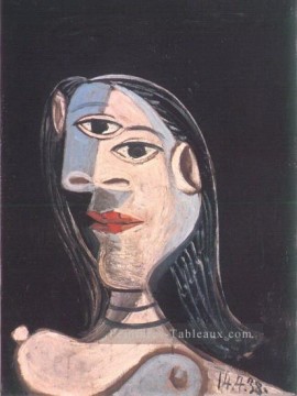 Buste de la femme Dora Maar 1938 cubisme Pablo Picasso Peinture à l'huile